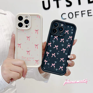 จัดส่งจากประเทศไทย โบว์จุดสีชมพูเต็มจอ for OPPO A7 A5s A12 A11K F11 Pro A3s A12E