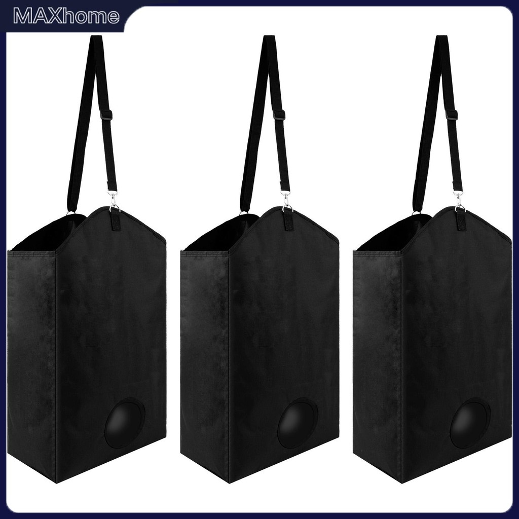 3 ชิ้น Hay Bag Enduring Hay Feeder สําหรับแพะง่าย Hang Hay Feeder กระเป๋าปรับสายแบบพกพาทําความสะอาดง