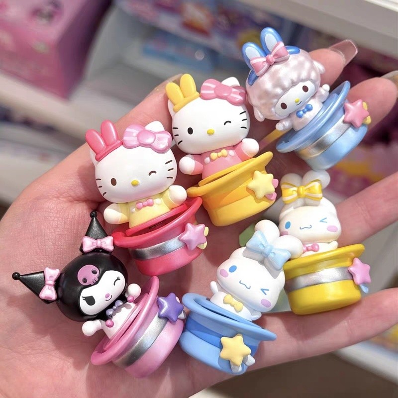 ตัวละครซานริโอ้ หมวกวิเศษเซอร์ไพรส์ ถั่วตลกน่ารักกระเป๋าลึกลับอินเทรนด์เล่นเครื่องประดับของขวัญ (ทั้งกล่อง 18 รายการสามารถทําซ้ําได้)