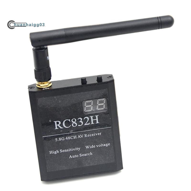 (chuanhaigg03)RC832H 5.8G 48CH เครื่องรับสัญญาณวิดีโอ 12V ค้นหาช่องอัตโนมัติสําหรับ TS832 TS5823 TS5