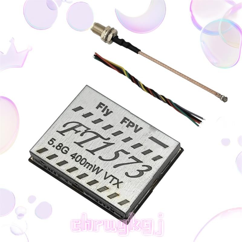 FT1573 5.8G 400mW VTX 48CH เครื่องส่งสัญญาณวิดีโออะนาล็อกปรับ VTX PAL/NTSC สําหรับ FPV RC Drone chru