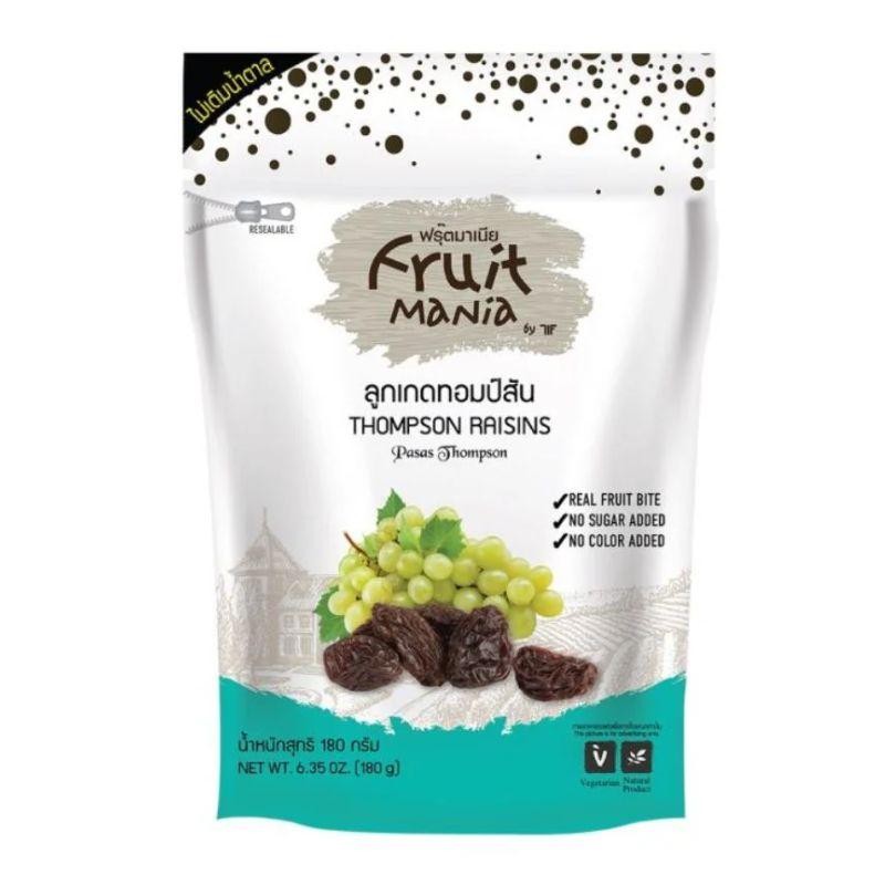 ฟรุ๊ตมาเนีย ลูกเกดทอมป์สัน 180กรัม Fruit Mania Thompson Raisins 180g.