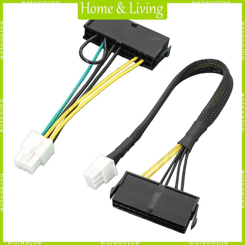 AOTOO ATX PSU 24 Pin to เมนบอร์ด 6Pin สําหรับ Acer 6Pin เมนบอร์ดสายไฟหญิงชายแปลงสายไฟ