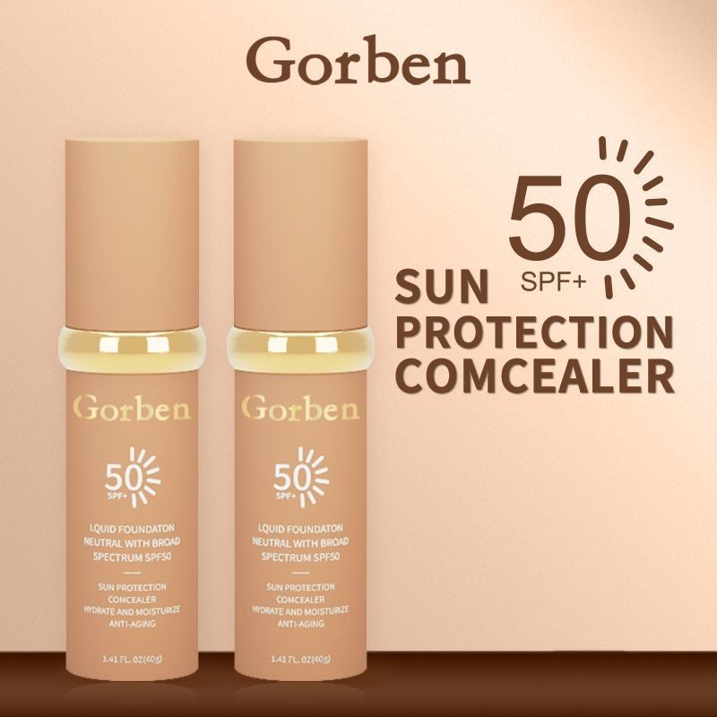 Gentle 4-in-4-in-1 Liquid Foundation Anti-Ultraviolet Natural Lightweight Non-Take @-#HA823A#