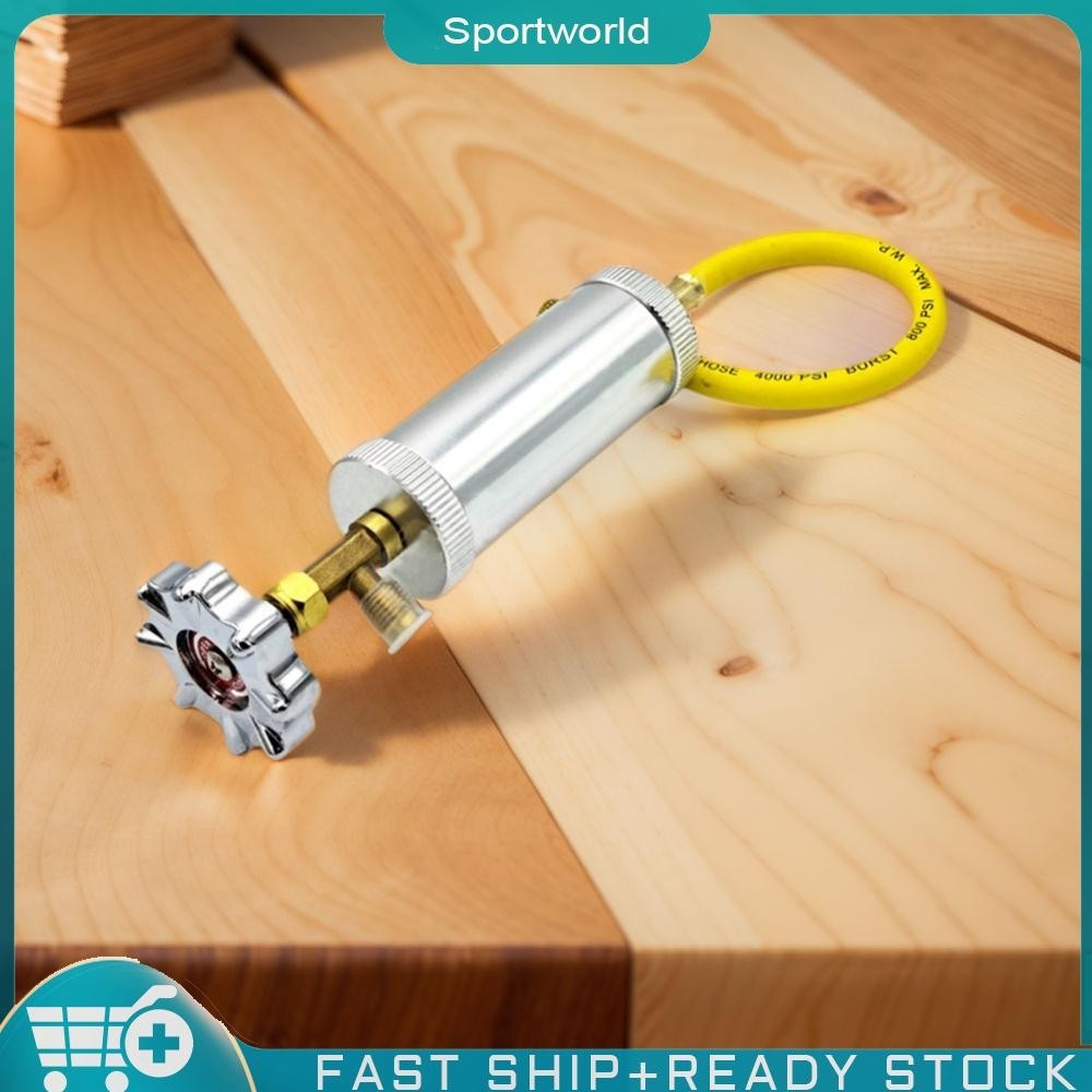 ❀Sportworldin Stock หัวฉีดย้อมน้ํามันอัตโนมัติ R12R R134A 1/4 นิ้ว Sae หัวฉีดน้ํามันเชื้อเพลิงเหลว 2Oz Liquid Coolant Filler Tube เครื่องปรับอากาศบรรจุหลอด - รูปที่ 5