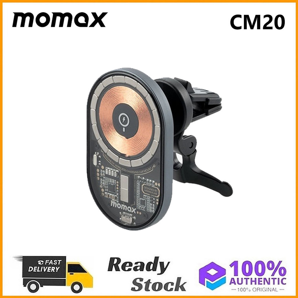 Momax CM20 Q.Mag Mount 3 15W Magnetic Wireless Charging Car Mount