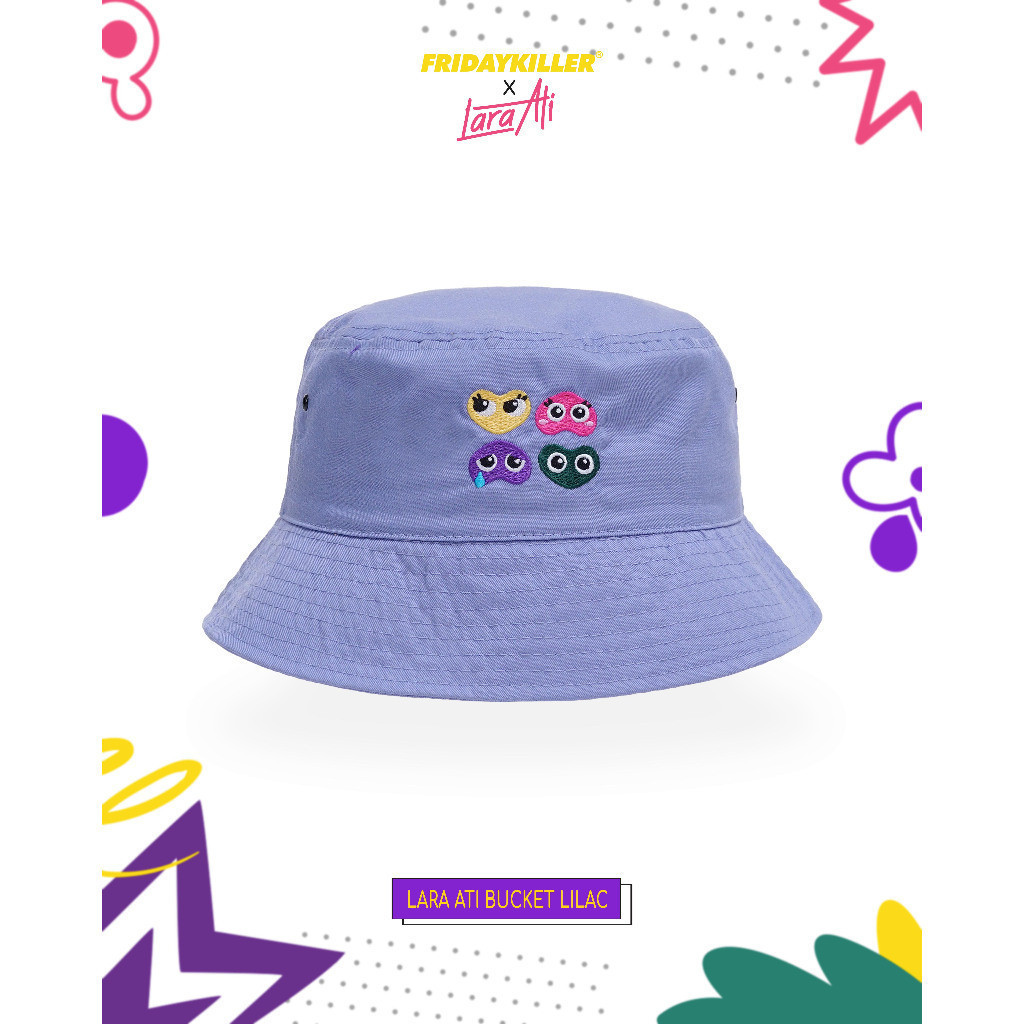 FRIDAY KILLER X LARA ATI BUCKET HAT | LARA ATI BUCKET LILAC