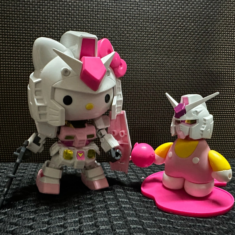 Hello KITTY Assembly Model สีชมพู HELLO KITTY Yuanzu RX-78-2SD Assembly Model กันดั้ม