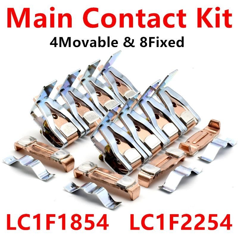 ✲LA5FG441 Main Contact Kit For 4 Pole Contactor LC1F1854 LC1F2254 Stationary and Moving Contacts Con