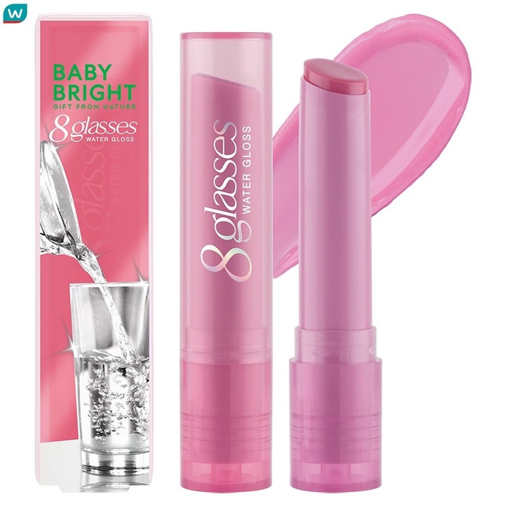 Baby Bright เบบี้ไบร์ท เอท กลาซเซส วอเตอร์ กลอส ลิป 2.5ก. 10 เบอร์รี่สมูทตี้