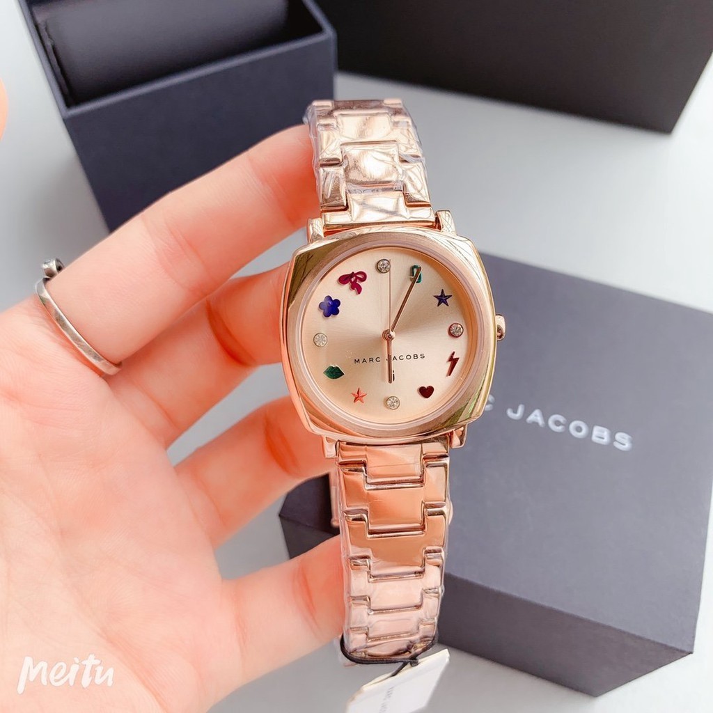 นาฬิกาเข็ม พร้อมสต็อก ！Marc jacobs MJ3548 MJ3549 MJ3550 - 34 mm 100% authentic brand name for women