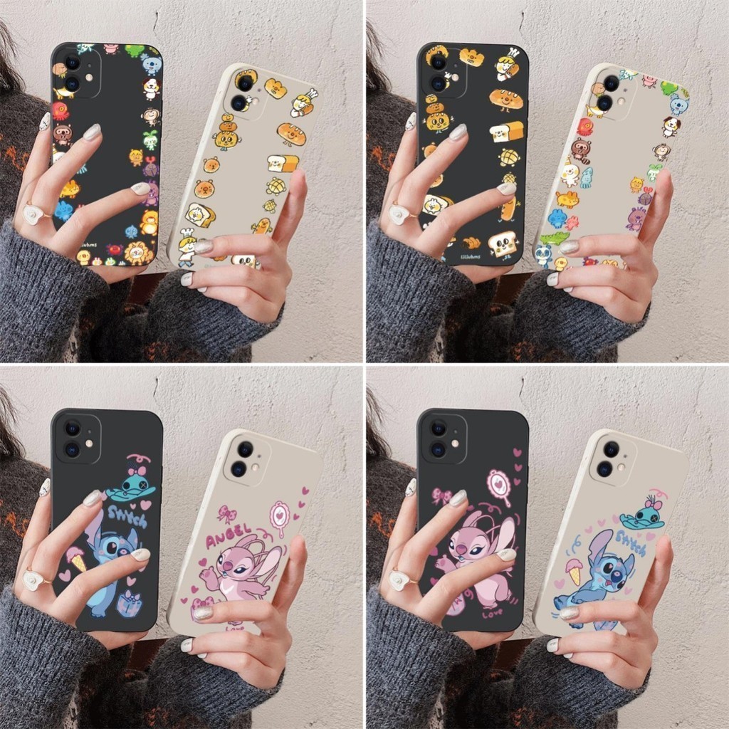 การ์ตูน Disney Stiles เคสโทรศัพท์กันกระแทก OPPO A57 2016 A39 A57 2022 4G A77S A77 5G A83 R11 R11S R9