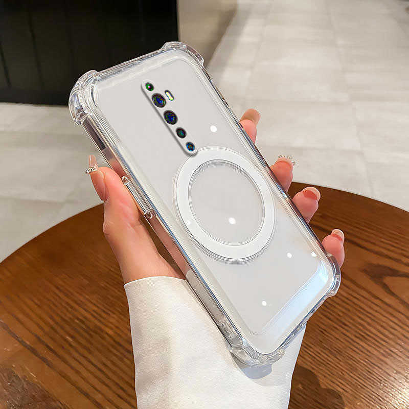 เคสสําหรับ oppo reno 2z reno 2f reno 2 reno สี่มุม anti drop แม่เหล็กดูดฟังก์ชั่นโทรศัพท์ soft case กันน้ําและกันกระแทก
