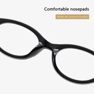 เลนส์แบบถอดเปลี่ยนได้COD (San9) Small Frame Oval Book Silly Children Retro Tortoiseshell Cat Eye Frame Anti Blue Light Glasses