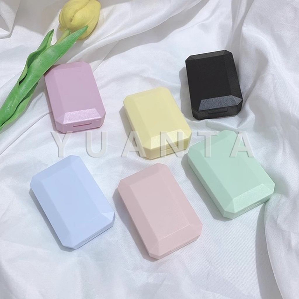 Yuanta อุปกรณ์คอนแทคเลนส์ ชุดกล่องกระจก สีหวาน กับคลิปเล็กๆ Eyeglasses Cases - รูปที่ 2