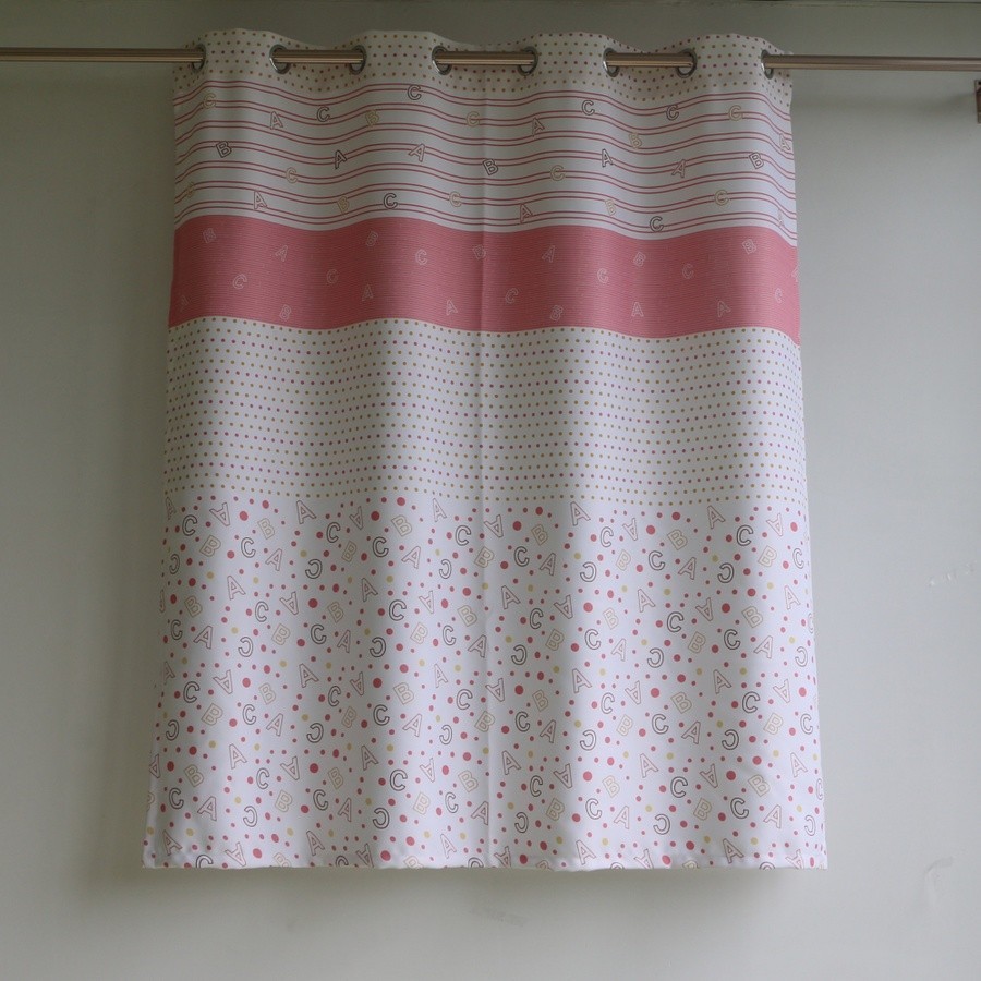 GlobalHouse DAVINCI ผ้าม่านหน้าต่างพิมพ์ลาย DM-BK105-PT036-2 KID ขนาด  150x160ซม.สีชมพู สินค้าของแท้