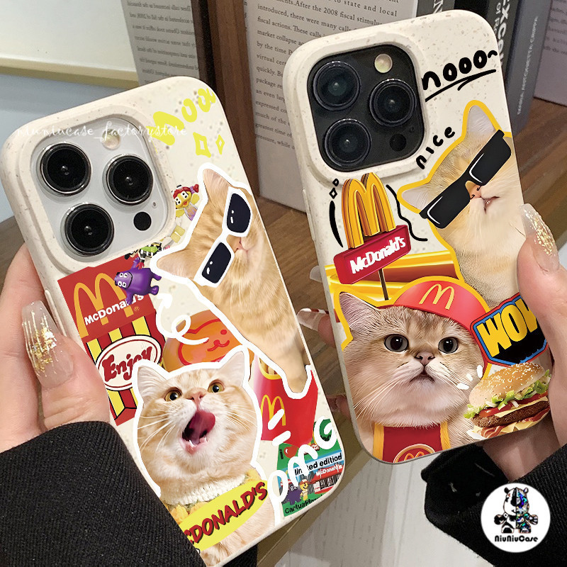 Cartoon Cat เคสโทรศัพท์ For Samsung Galaxy A11 A12 A13 A14 A15 A20S A30 A23 A24 A31 A32 A33 A34 A50 A51A52 A53 A54 เคส