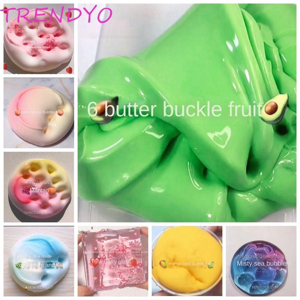 Trendyo Kids Slime Toy, Parent-child Interactive Clear Crystal Clay, Modeling Clay Crystal Non-Sticky 110ml Slimes Making Set Children Gifts