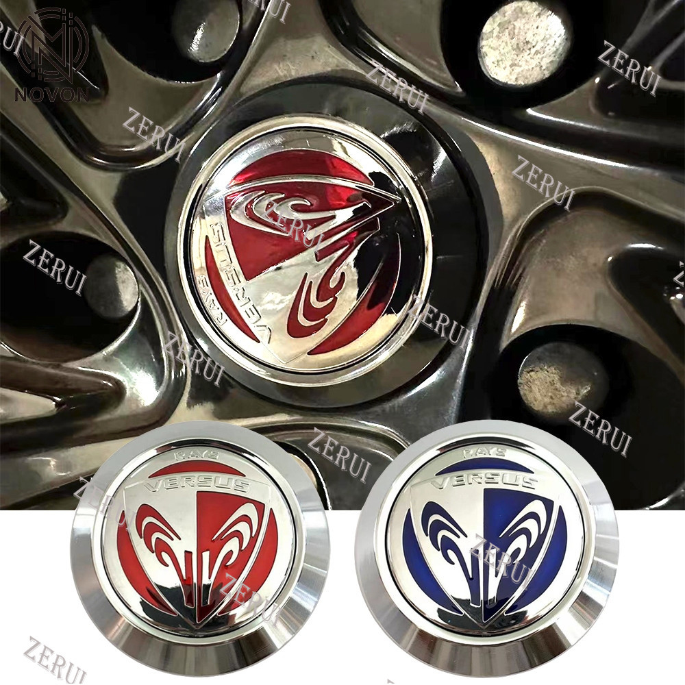 Zr สําหรับ 1PC RAYS 66 มม.ฝาครอบล้อ Versus โลโก้ขอบล้อ Hub Caps ป้องกันฝุ่น Fit สําหรับ G025 G16 57G