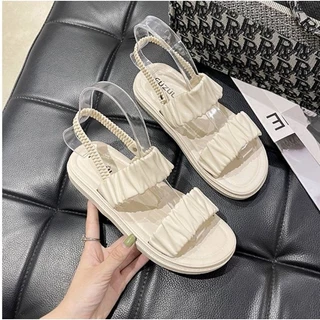 🚚 พร้อมส่ง🚚รองเท้าแตะแบบสวมสองตอนรุ่นใหม่ นุ่ม แตะรัดส้นรุ่น X012