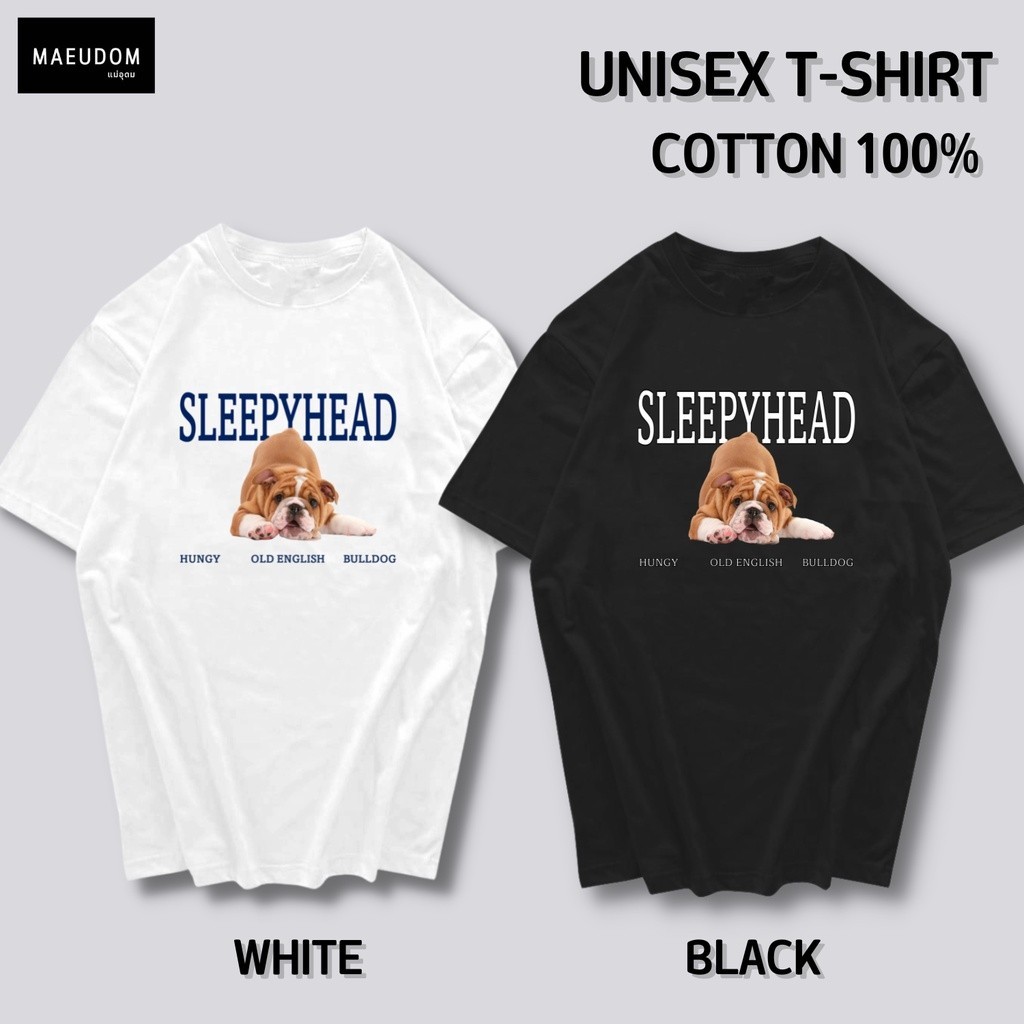 💖 เสื้อยืด SLEEPYHEAD ผ้า COTTON 100%S-5XL