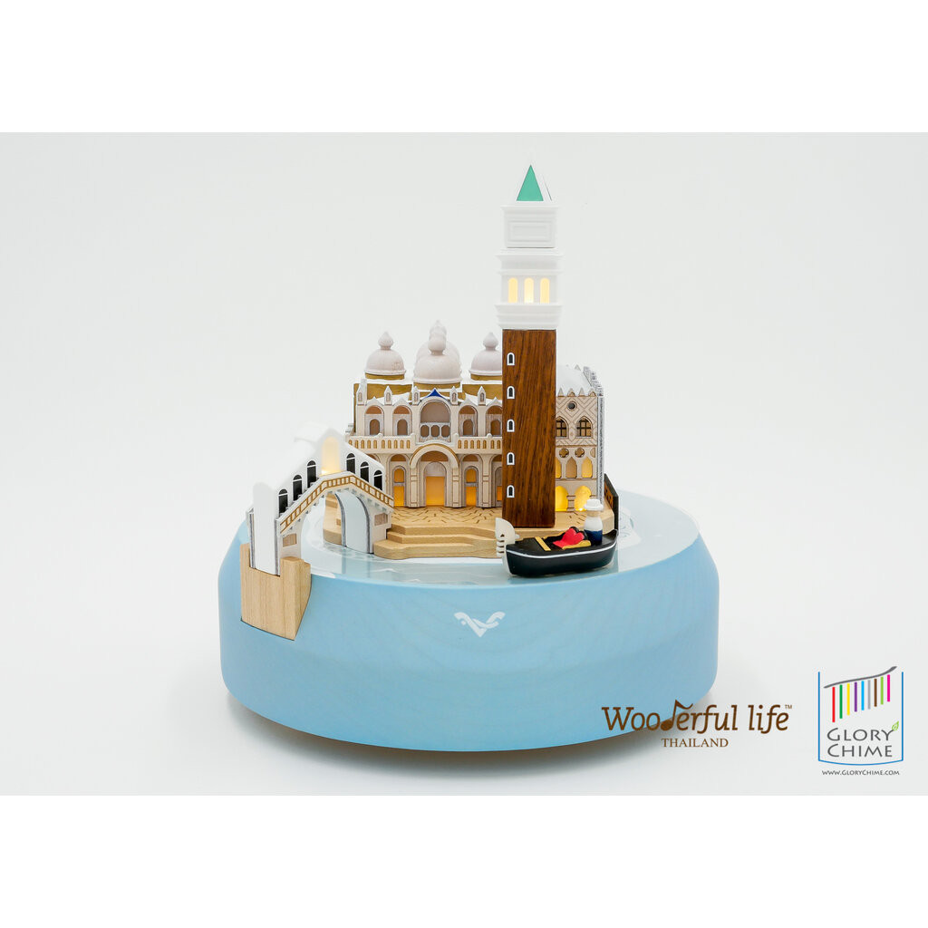 Wooderful life กล่องดนตรีไฟฟ้า เวนิส เพลง The Beautiful Blue Danube