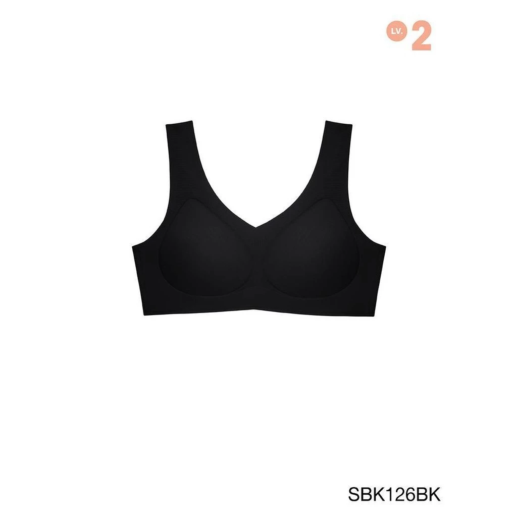 SABINA FOREVER YOUNG Soft Collection Level 2 เสื้อชั้นในไม่มีโครง รหัส SBK126BK สีดำ