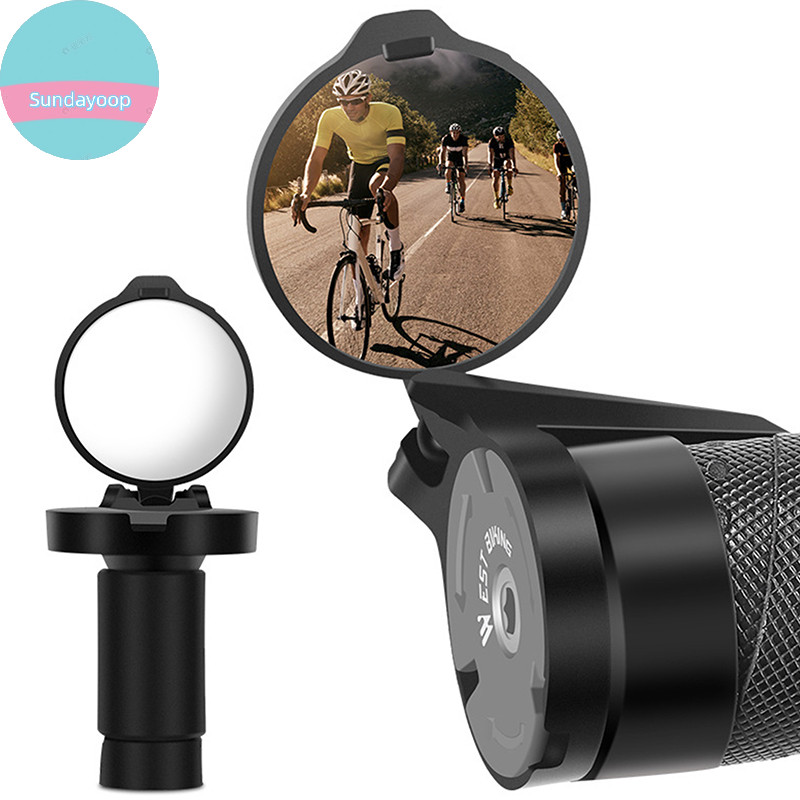 Sund Drop Bar ด้านหลังดูกระจกนูน Handlebar Drop Bar Universal ซ้ายขวา Mount อะคริลิคนูนกลับ Sight Re