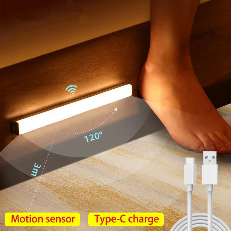 Motion Sensor Light Wireless LED Night Lights Bedroom Decor Light Detector Wall Decorative Lamp Stai