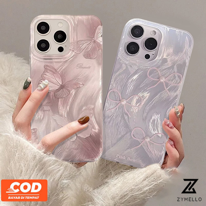 สำหรับ OPPO OPPO Reno12 F 5G Reno 12 5G Reno 12 Pro 5G Reno 11F 5G Reno 11 5G Reno 10 5G Reno 8T 5G Reno 8T 4G Reno 8Z 5G Reno 7Z 5G Reno5 Reno4 realme C67 C65 C63 C61 C53 C55 C51 C35 C21Y c15 ไล่โทนสีผีเสื้อช็อก