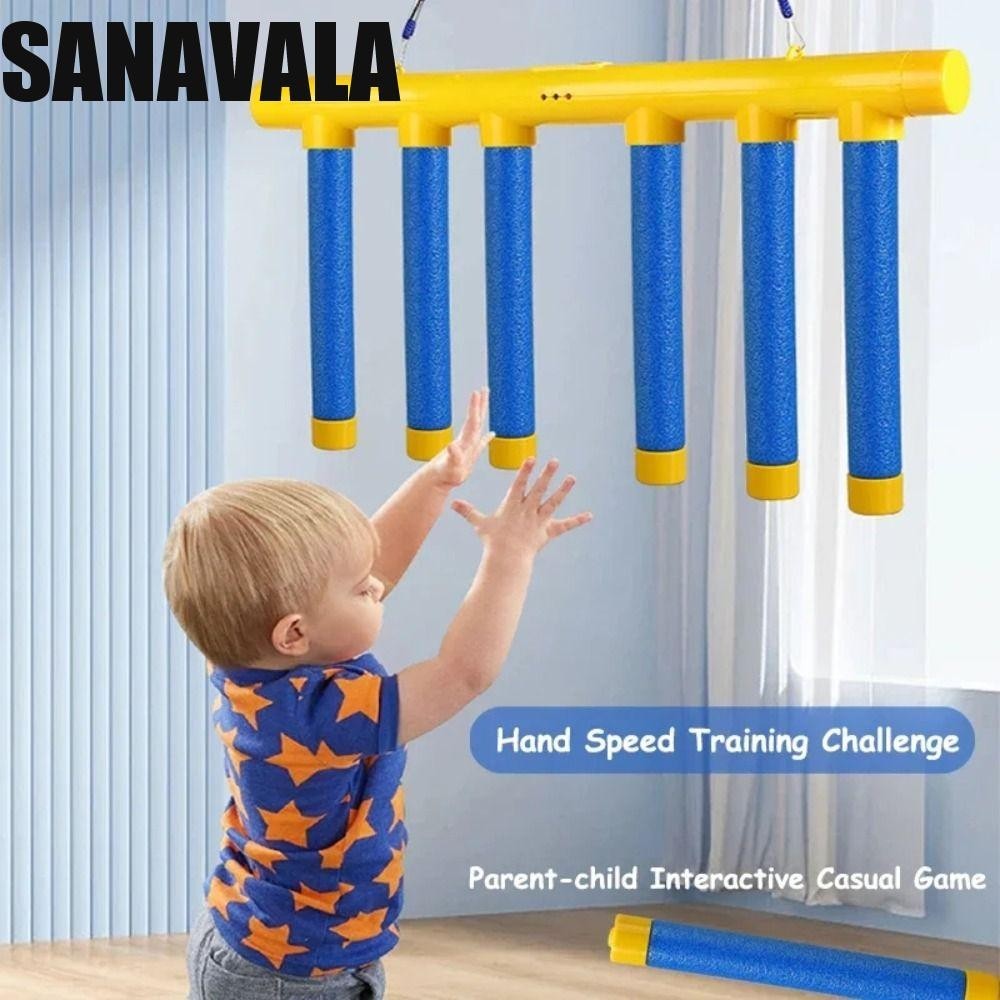 Sanavala Challenge เกมแท่งล้ม, การตอบสนองอย่างรวดเร็ว Prop Eye และ Hand Grabbing Stick, ฝึก Grasp แม่และเด็ก Falling Party เกม Reaction Sticks เกมโรงเรียน