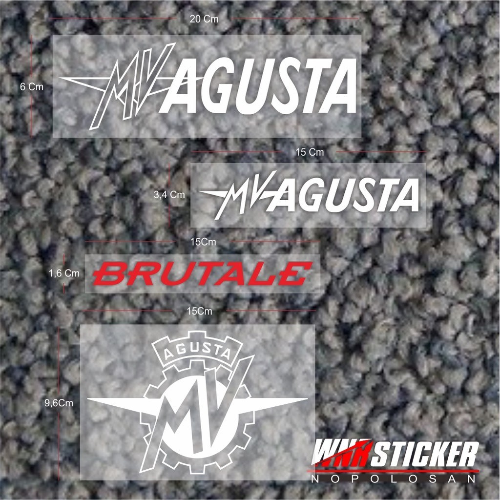 สติ๊กเกอร์ Mv Agusta 1 ชุด