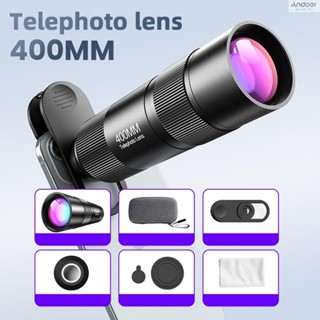 400มมโทรศัพท์เทเลโฟโต้เลนส์สําหรับสมาโฟนซูมเลนส์ที่มีเลนส์สา…