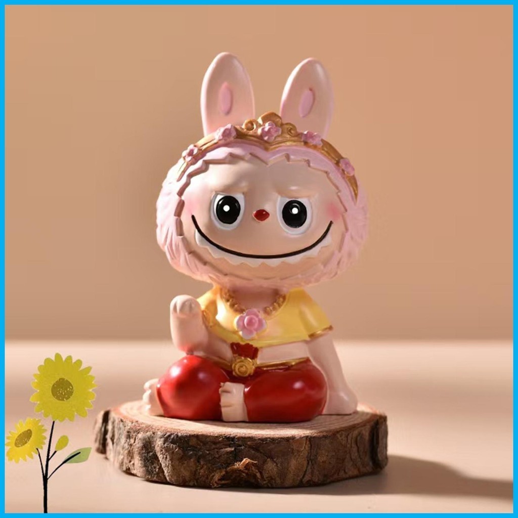 Labubu Collection ตุ๊กตาสะสมสัตว์ของเล่นอะนิเมะตัวเลข hjuth