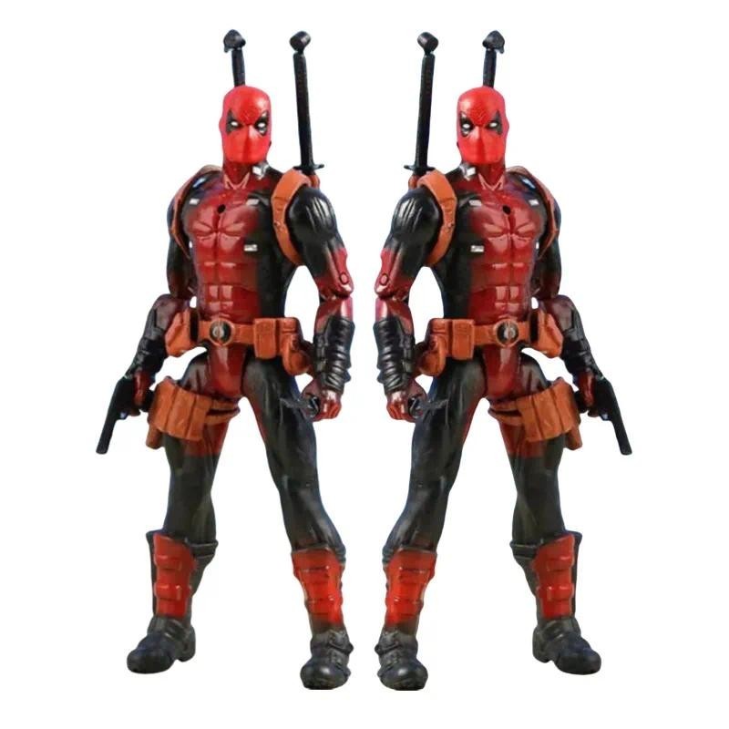 Deadpool เคลื่อนย้ายได้ Action Figure ของเล่น Deadpool และ Wolverine ตุ๊กตารูปปั้นโรงรถชุดของสะสมเด็กคริสต์มาสของขวัญ