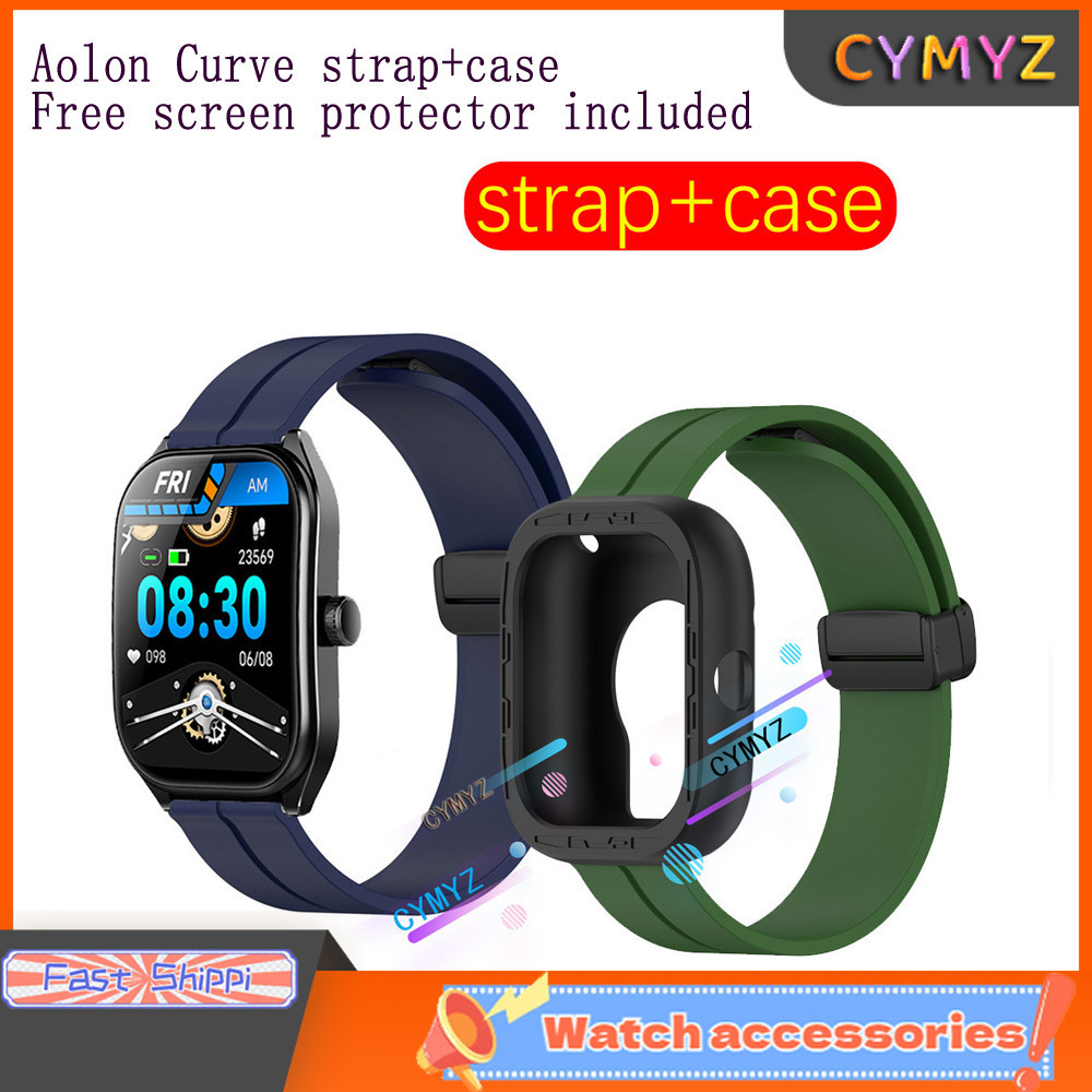 สําหรับสาย Aolon Curve สายซิลิโคนสําหรับ Aolon Curve สายนาฬิกาอัจฉริยะ สายรัดข้อมือกีฬา Aolon Curve 