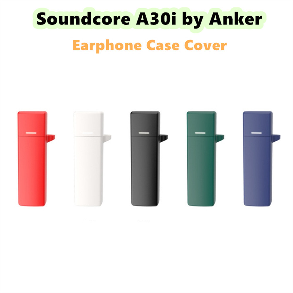 imamuraFor Soundcore A30i โดย Anker Case Casing Soft Silicone Headphone Case Solid color series