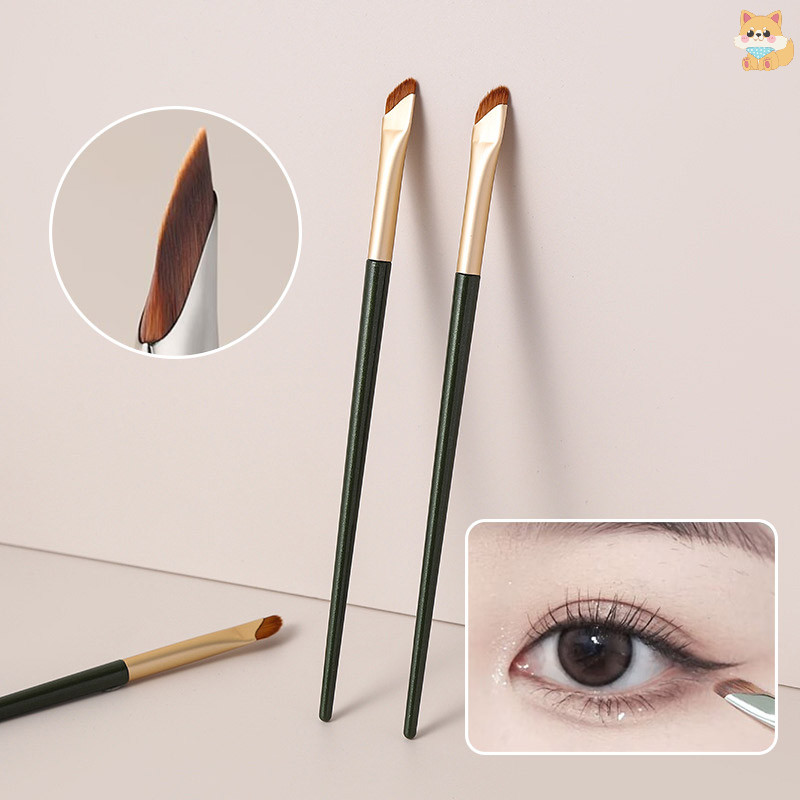 [VI] อัพเกรดอายไลเนอร์แปรงคิ้ว Slang Flat Sickle Blade แปรงอายไลเนอร์ขนสัตว์ Fiber Eye Brow Contour เครื่องมือแต่งหน้ามืออาชีพ TH