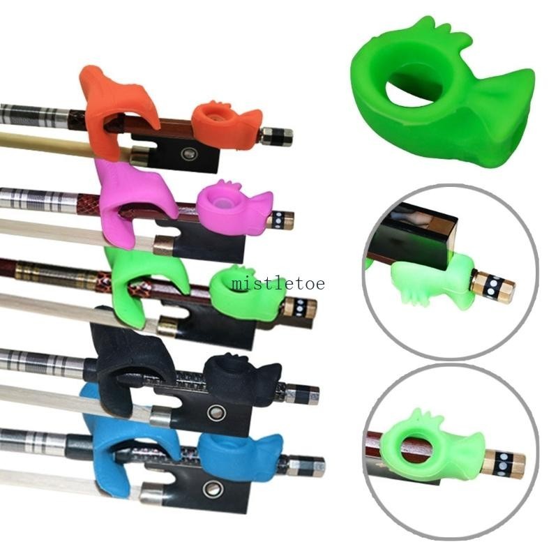 Mis ซิลิโคนไวโอลิน Bows Grip Corrector อุปกรณ์ฝึกซ้อมไวโอลิน ที่วางคันธนูไวโอลิน
