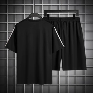 ( เสื้อยืด+กางเกงขาสั้น ) เสี้อกีฬา ใส่ได้ทั้งชายและหญิง ใส่วิ่ง ซับเหงื่อ ชุดวิ่ง ชุดกีฬา