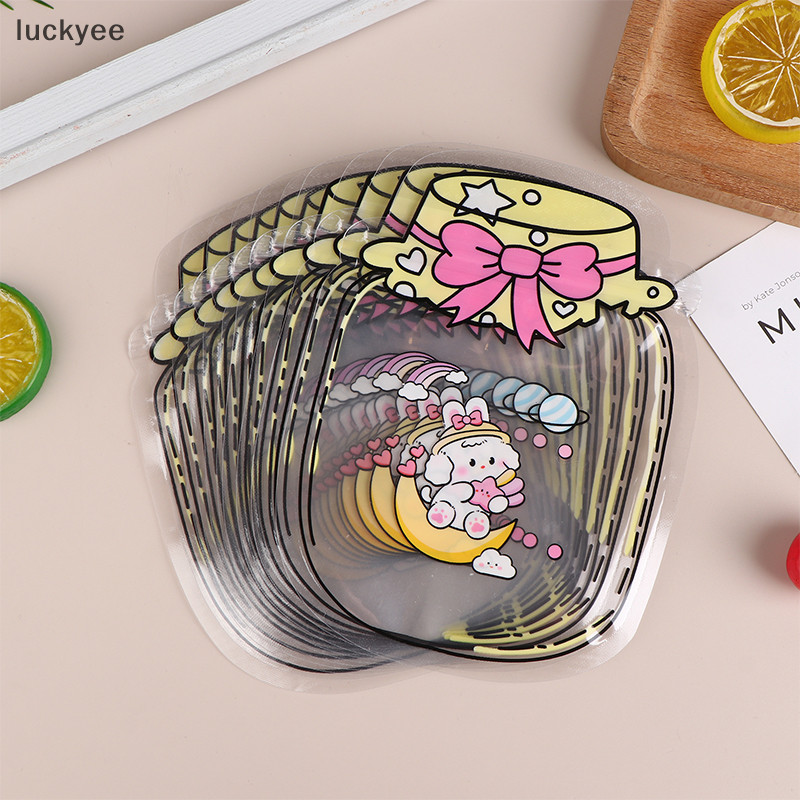 Luckyee 10 ชิ้นน่ารักขวดรูปร่างกระเป๋าซิป Candy คุกกี้ถุงบรรจุภัณฑ์อาหารห่อของขวัญอุปกรณ์วันเกิด Party Decor TQ