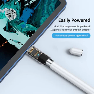 Fonken USB C อะแดปเตอร์ดินสอ Type-C ถึง iPencil Charger สําหรับดินสอ Aple รุ่นที่ 1 รองรับแผ่นรองจับคู่ Bluetooth 10th Gen