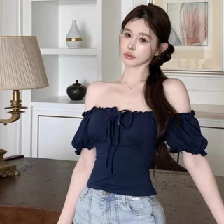 เดรสคอเหลี่ยมแขนยาวใหม่ ดูดี กระชับและเหมาะสำหรับฤดูใบไม้ผลิ