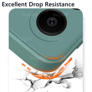 สําหรับOppo A6X A6 X A6T 2025 เคสโทรศัพท์นุ่มTPUยางสแควร์เกราะกันกระแทกปลอกOppoA6X OppoA6T OppoA6Proคลาสสิกตรงซิลิโคนเหลวปกหลัง