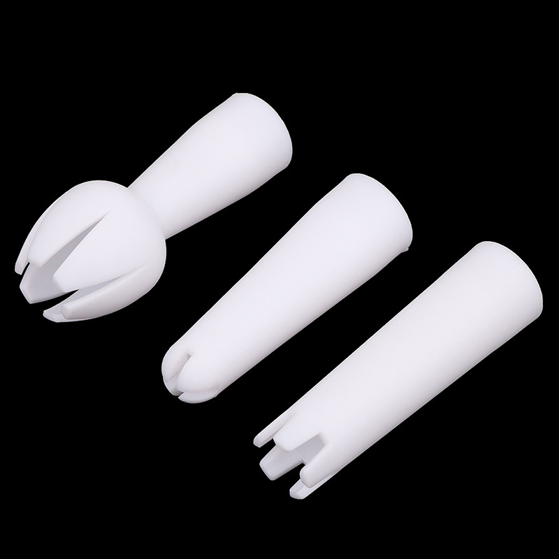 Louislifebliss 3 ชิ้น/เซ็ต Whip Cream Dispenser หัววิปปิ้งครีม Moung ปากฐานเคล็ดลับ Dinning Bar วิปครีมหัวพิเศษใหม่