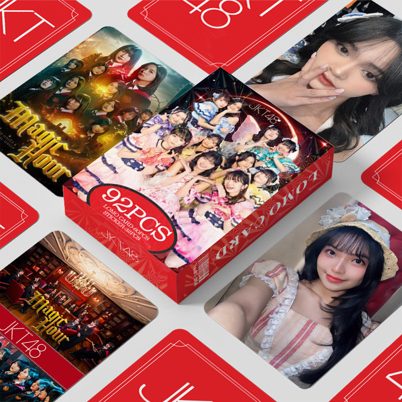 50-92pcs/box JKT48 Lomo Cards Stickers Holographic Photocards Indonesian girl group Laser Hologram P