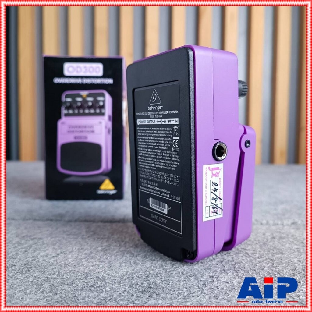 BEHRINGER OD-300 เอฟเฟคกีต้าร์ Overdrive and Distortion เอฟเฟ็คกีตาร์ที่ให้เสียงแบบOverdrive Distortion เบริงเจอร์ OD...