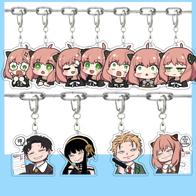SPYFAMILY Joel Forger Lloyd Aniya อะคริลิค Key CHAIN จี้ SPY อะคริลิค Key CHAIN จี้