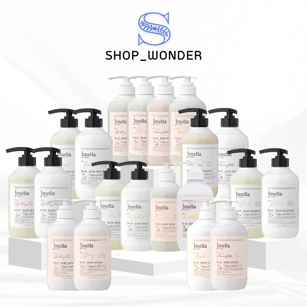 พร้อมส่ง JMELLA IN FRANCE X ARGEVILLE แชมพู/ครีมนวด/ครีมอาบน้ำ/โลชั่น ขนาด 500 ml.