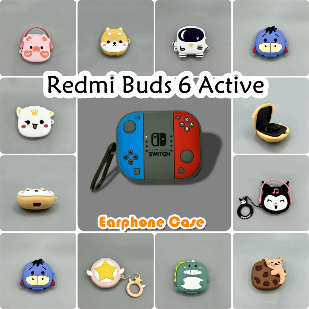 imamura สําหรับ Redmi Buds 6 Active Case การ์ตูนสร้างสรรค์ซิลิโคนอ่อนนุ่มหูฟังกรณีปลอกฝาครอบ